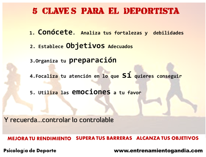 5 claves deportista
